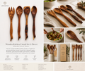 Handcrafted Shisham Wood Kitchen Utensil Set – 4 Pieces