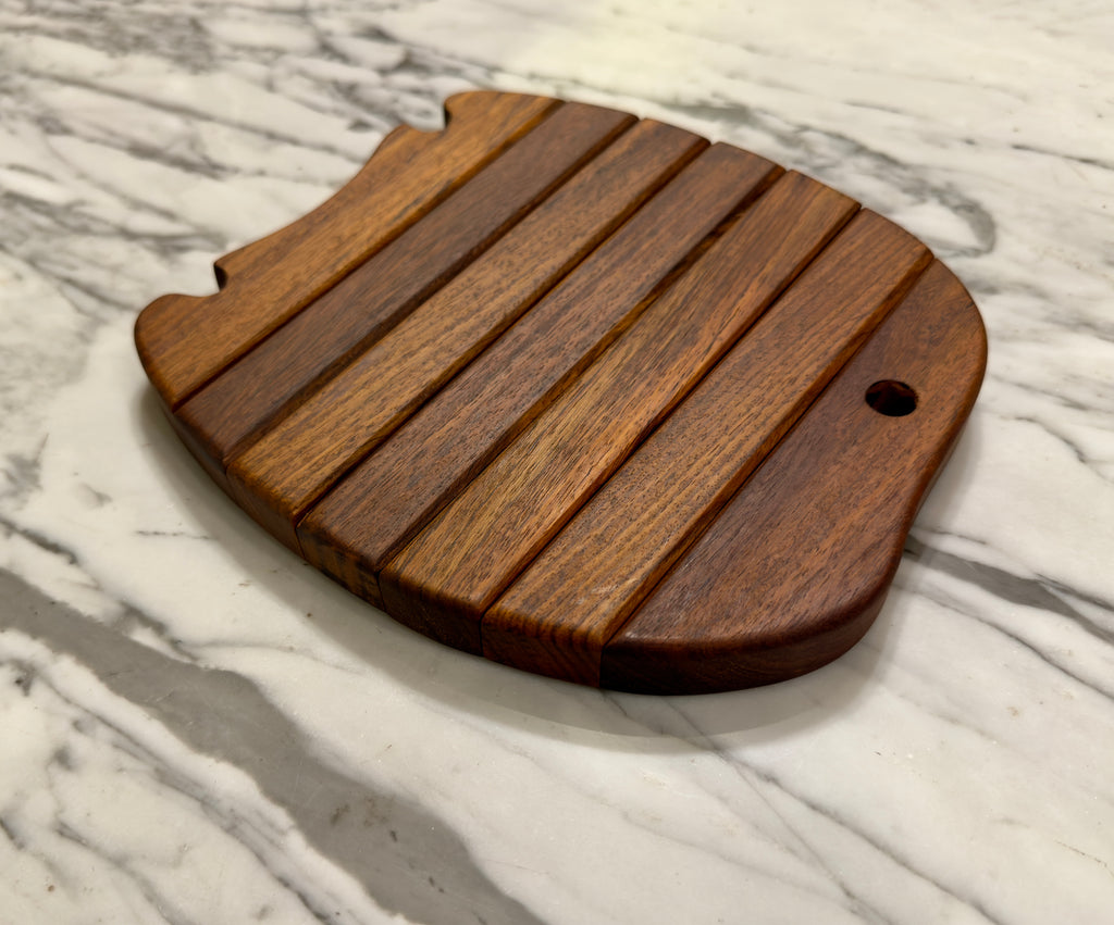 Shisham Wood Folding Trivet – Fish Shape | Expandable Hot Pot Stand