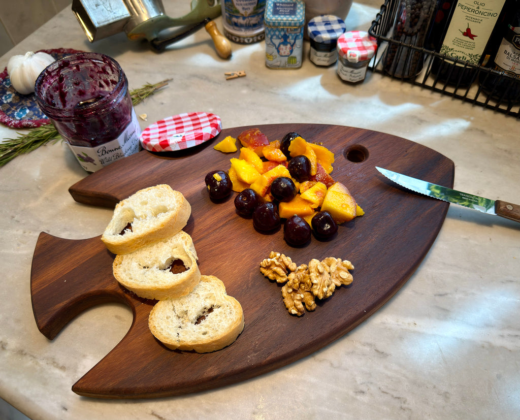 Wood Fish Serving Board