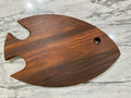 Handcrafted Shisham Wood Fish Serving Board – 40 × 25 cm