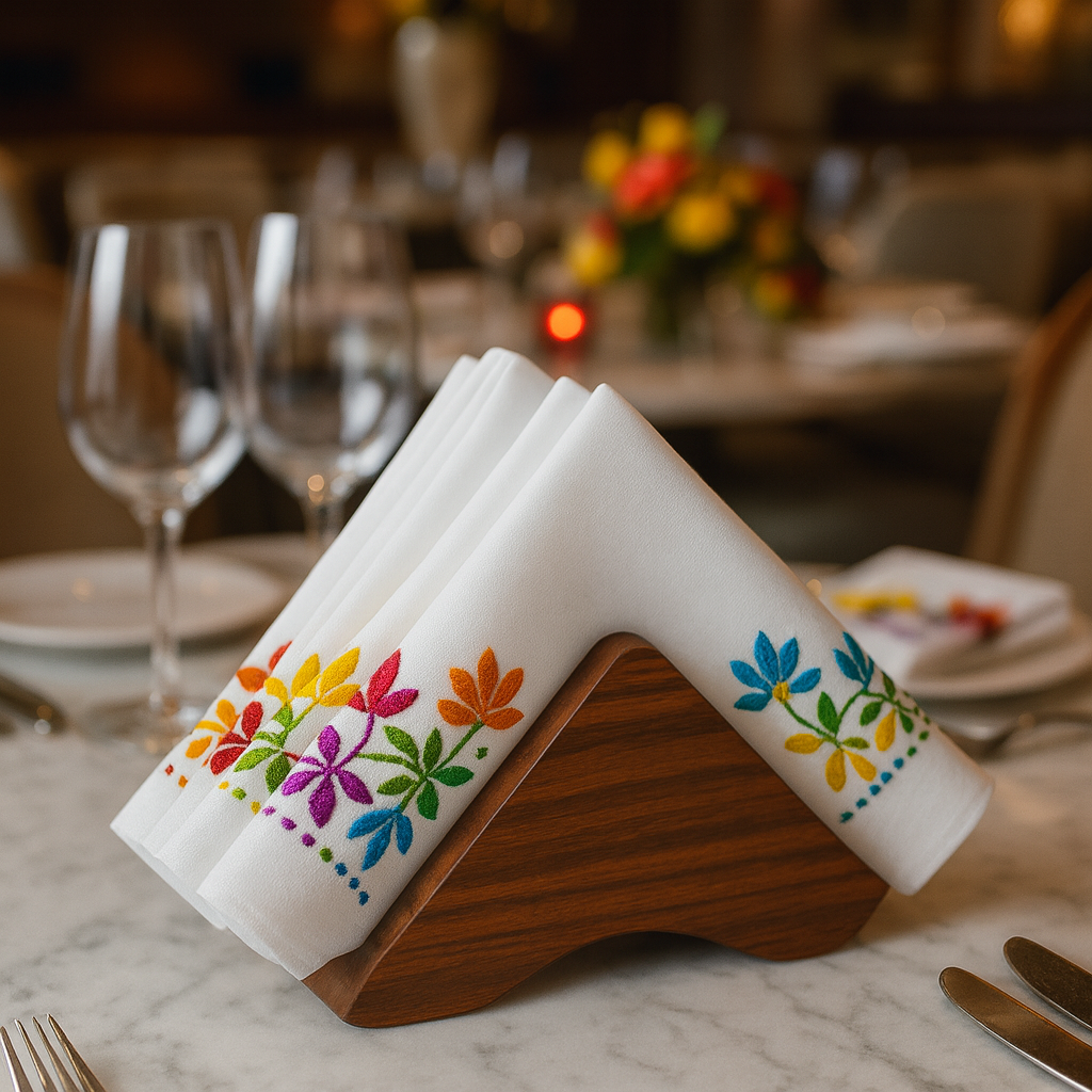 Modern Wooden Napkin Organizer for Dining & Kitchen