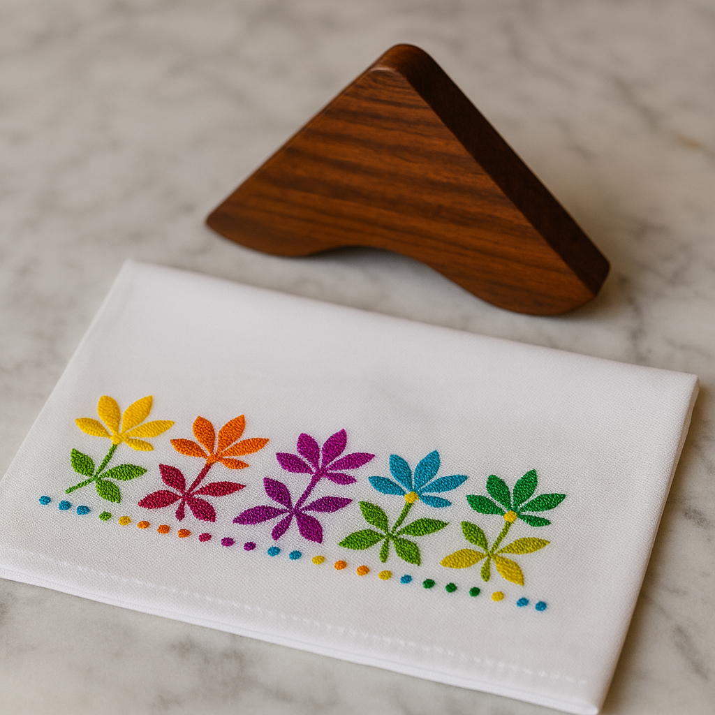 Colorful Cotton Floral Napkins