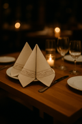 Luxury Cotton Napkins with Classic Embroidery – Formal Table Setting