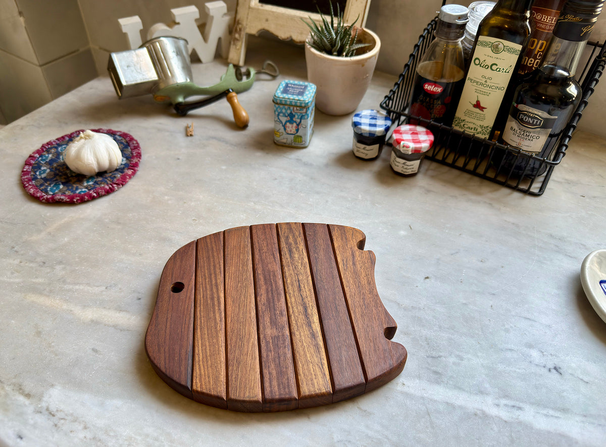 Wood Folding Trivet – Fish Shape | Expandable Hot Pot Stand